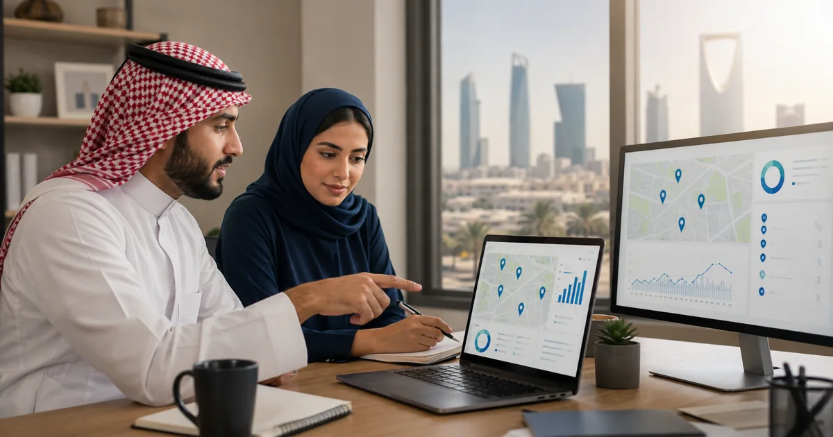 فريق سعودي يراجع مؤشرات السيو المحلي وانتشار النشاط على خريطة الرياض