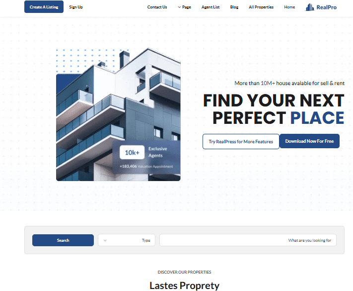 Integrated Real Estate Platforms - Seller, Buyer, Landlord, Tenant, Owner