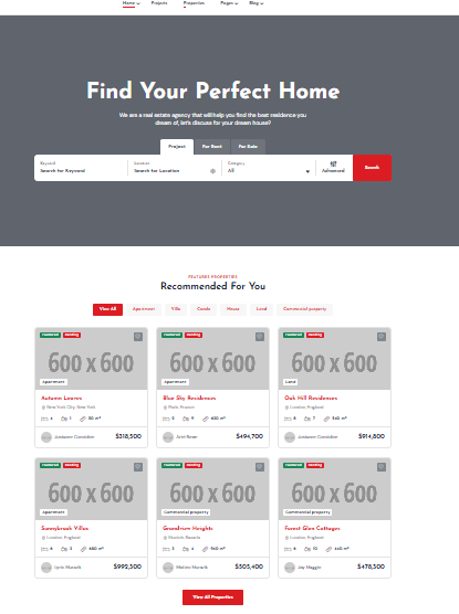 Integrated Real Estate Platforms - Seller, Buyer, Landlord, Tenant, Owner